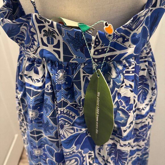 Farm Rio Blue Tile Maxi - Picture 5 of 7